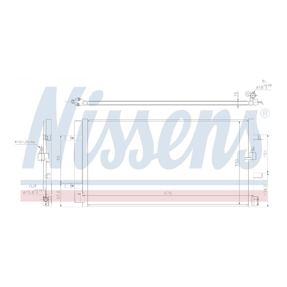 아우디 A4 2.0 TFSI 8K 07-15년 NISSENS 에어컨 콘덴서 J81N