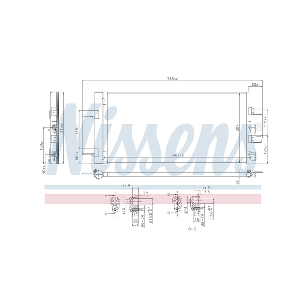 BMW X2 20d F39 17-23년 NISSENS 에어컨 콘덴서 05MC