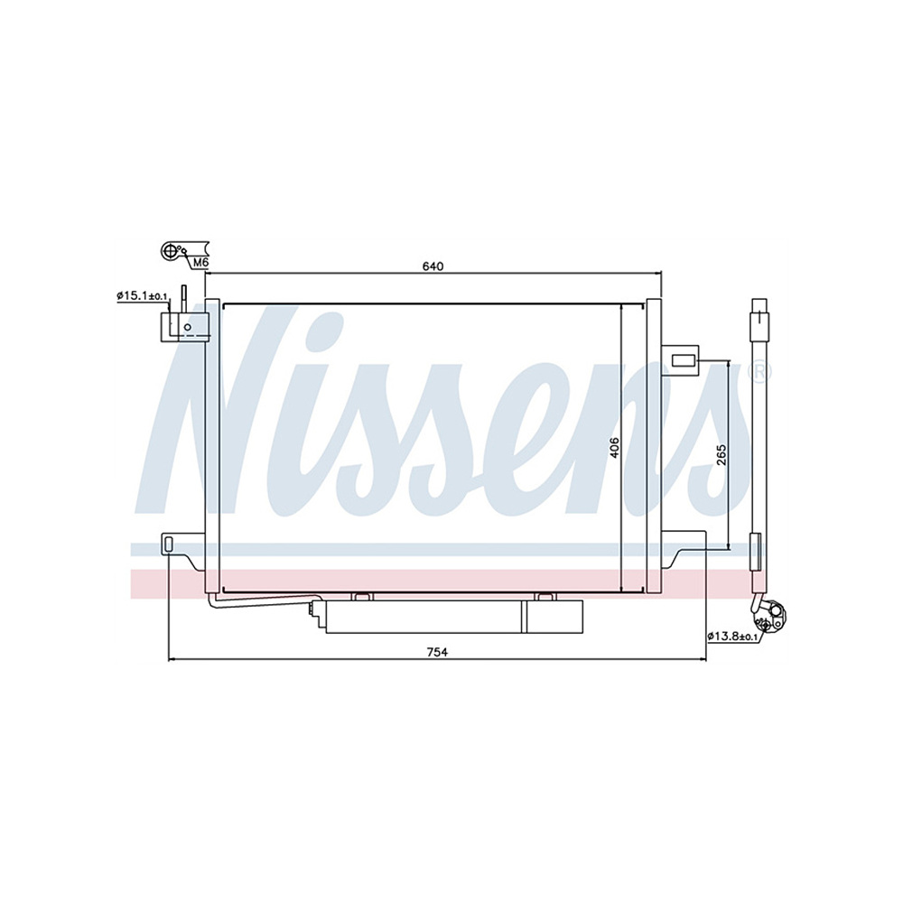 벤츠 A160d W169 04-12년 NISSENS 에어컨 콘덴서 5WS6