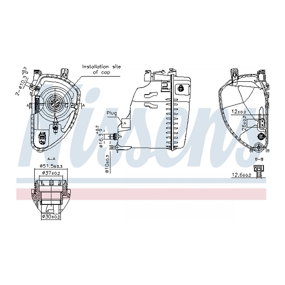 BMW 540i Hybrid G30 16-23년 NISSENS 냉각수 보조탱크 CUYY