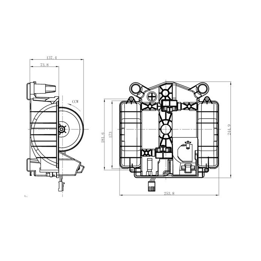 벤츠 S550 W222 13-17년 NRF 블로워 모터 L8W8