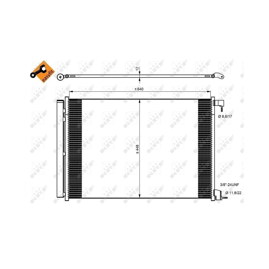 벤츠 S550 W222 13-17년 NRF 에어컨 콘덴서 U6H5