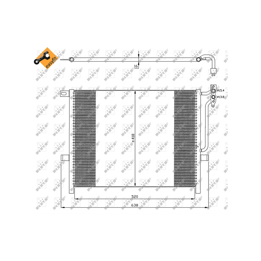 BMW 325i E46 00-05년 NRF 에어컨 콘덴서 03CP