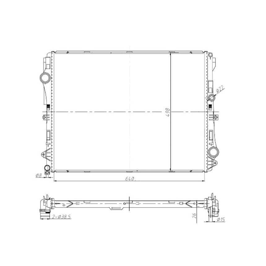 벤츠 S550 W222 13-17년 NRF 라디에이터 5C6F