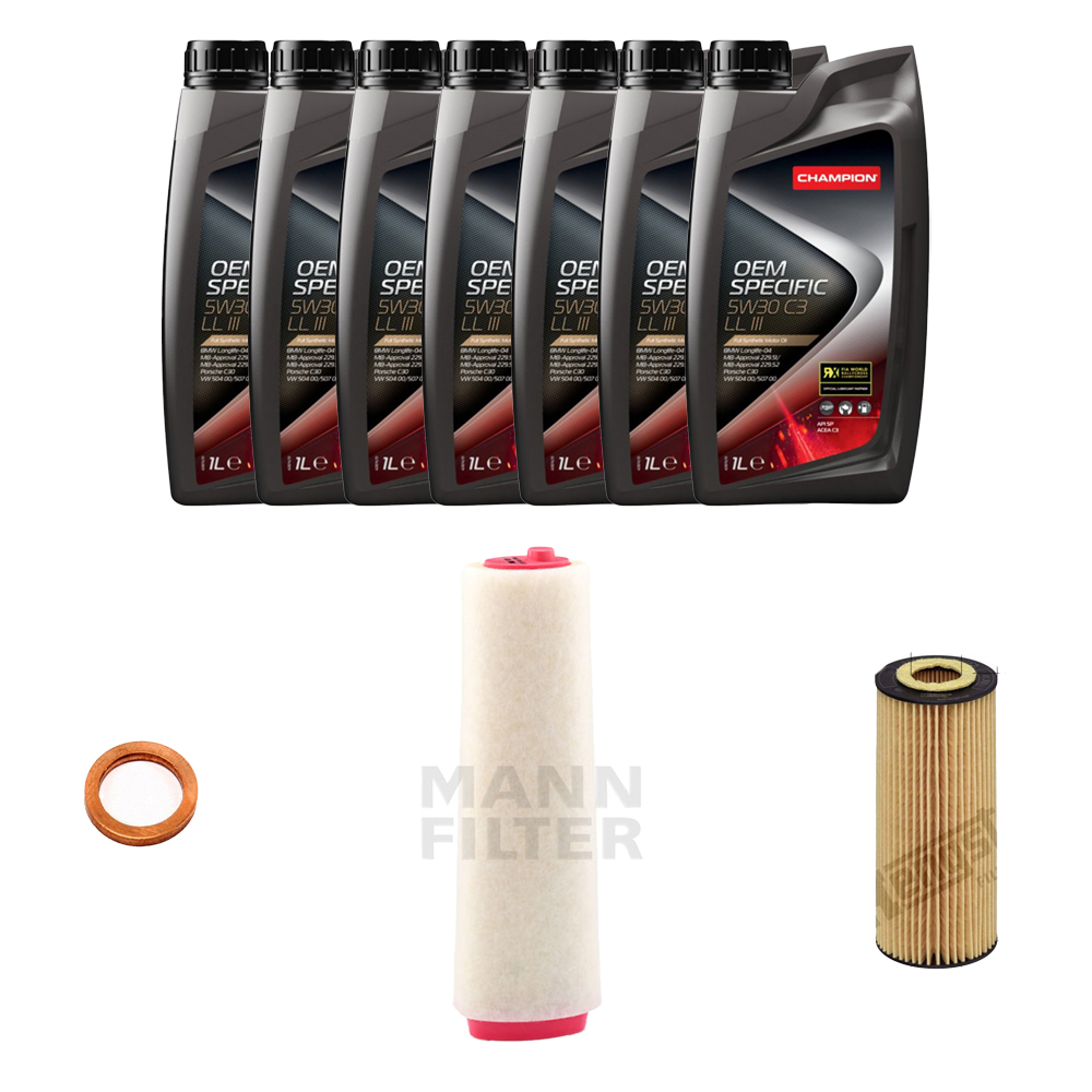 BMW X5 30d E70 08-13년 CHAMPION MANN 엔진오일세트 L6U2