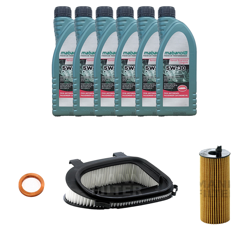 BMW X3 20d F25 10-17년 MABANOL MANN 엔진오일세트 1M4A