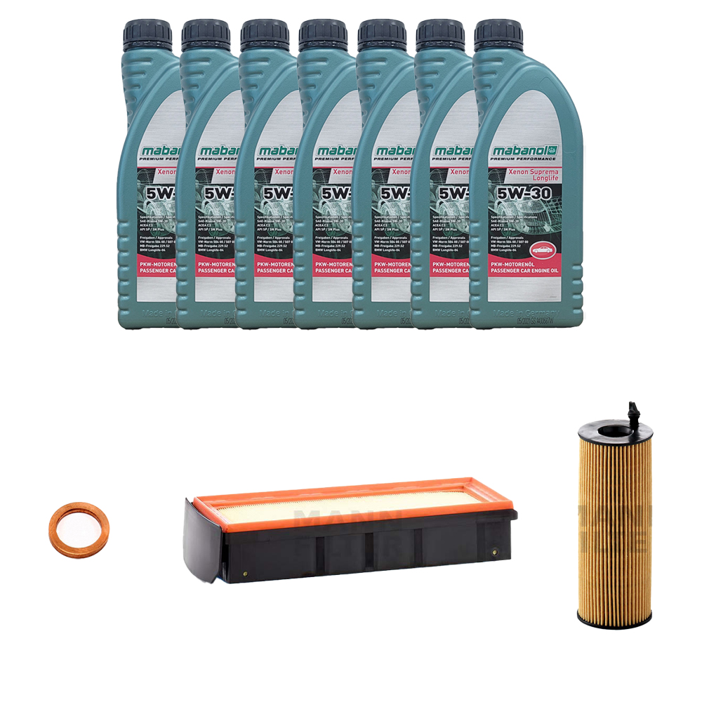 BMW 750d F01 12-15년 MABANOL MANN 엔진오일세트 3RHO