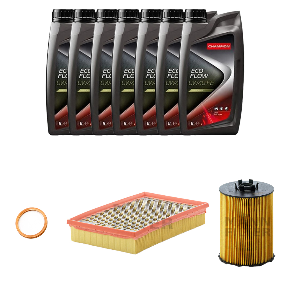 BMW 740i Li E65 E66 05-08년 CHAMPION MANN 엔진오일세트 OJL0