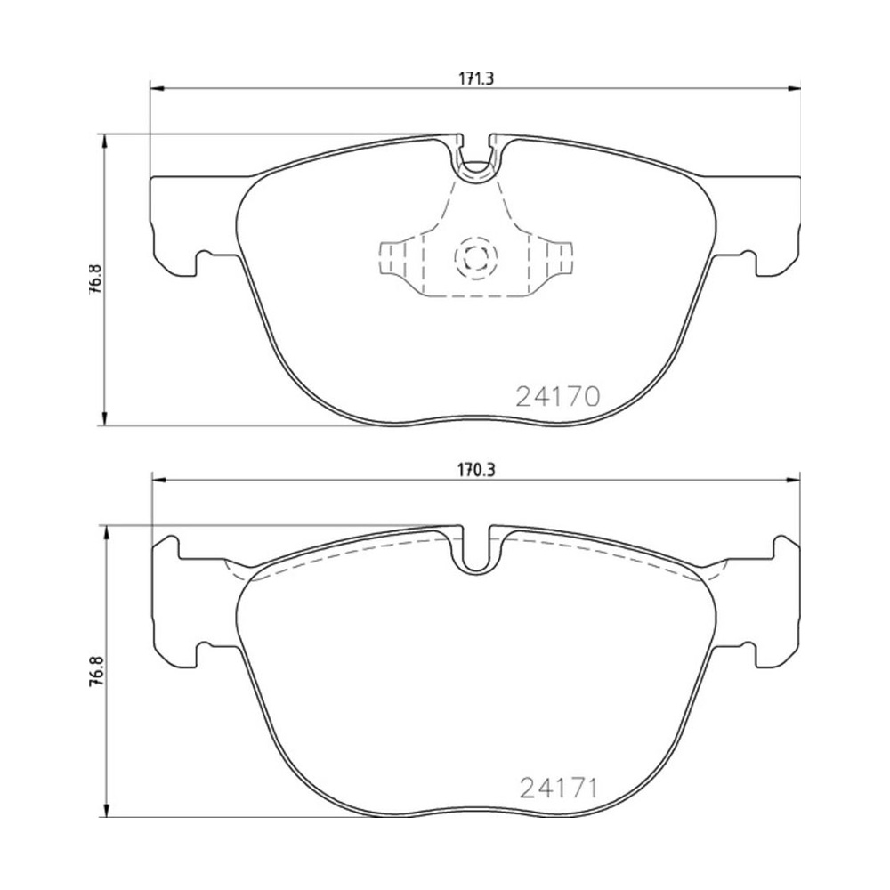 BMW X5 30d E70 08-13년 PAGID 앞쪽 브레이크패드 TM55