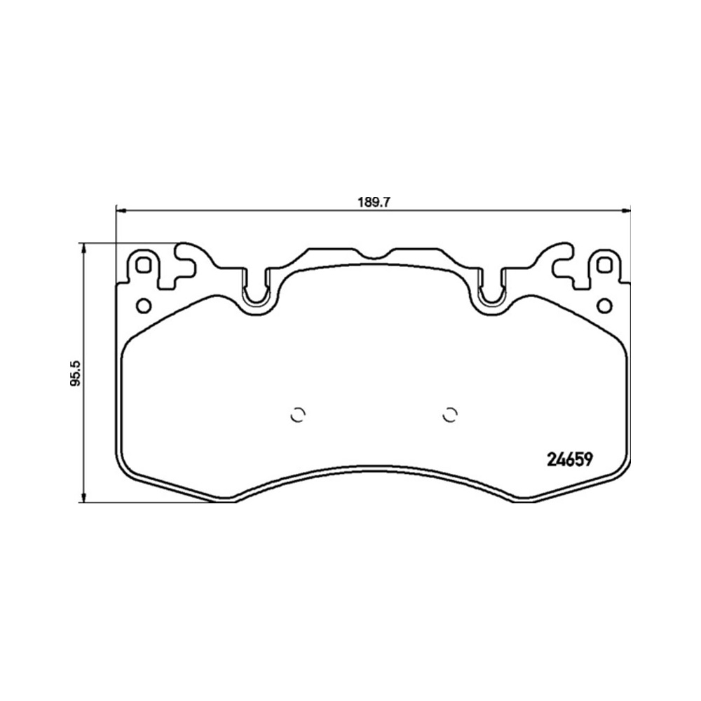 랜드로버 레인지로버 스포츠 3.0 SDV6 Hybrid L494 13-현재 PAGID 앞쪽 브레이크패드 NSD2
