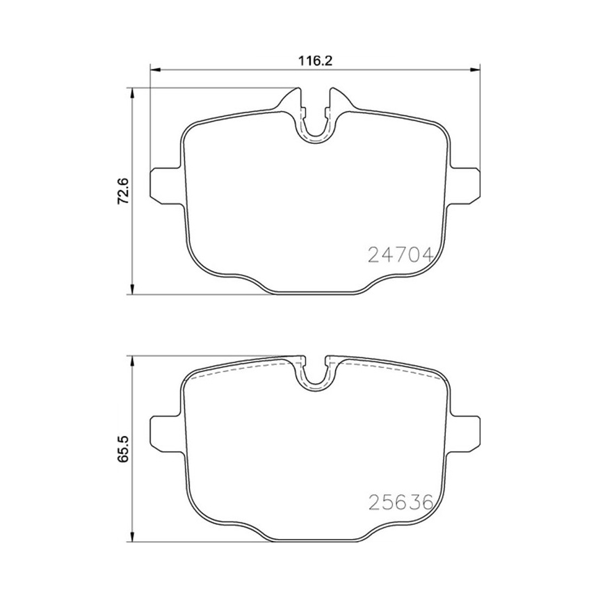 BMW 540i Hybrid G30 16-23년 PAGID 뒤쪽 브레이크패드 LX8G