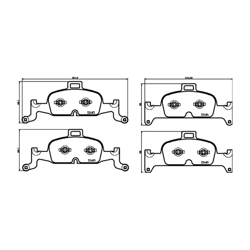 아우디 A4 3.0 TDI 8W 15-현재 PAGID 앞쪽 브레이크패드 VVE8