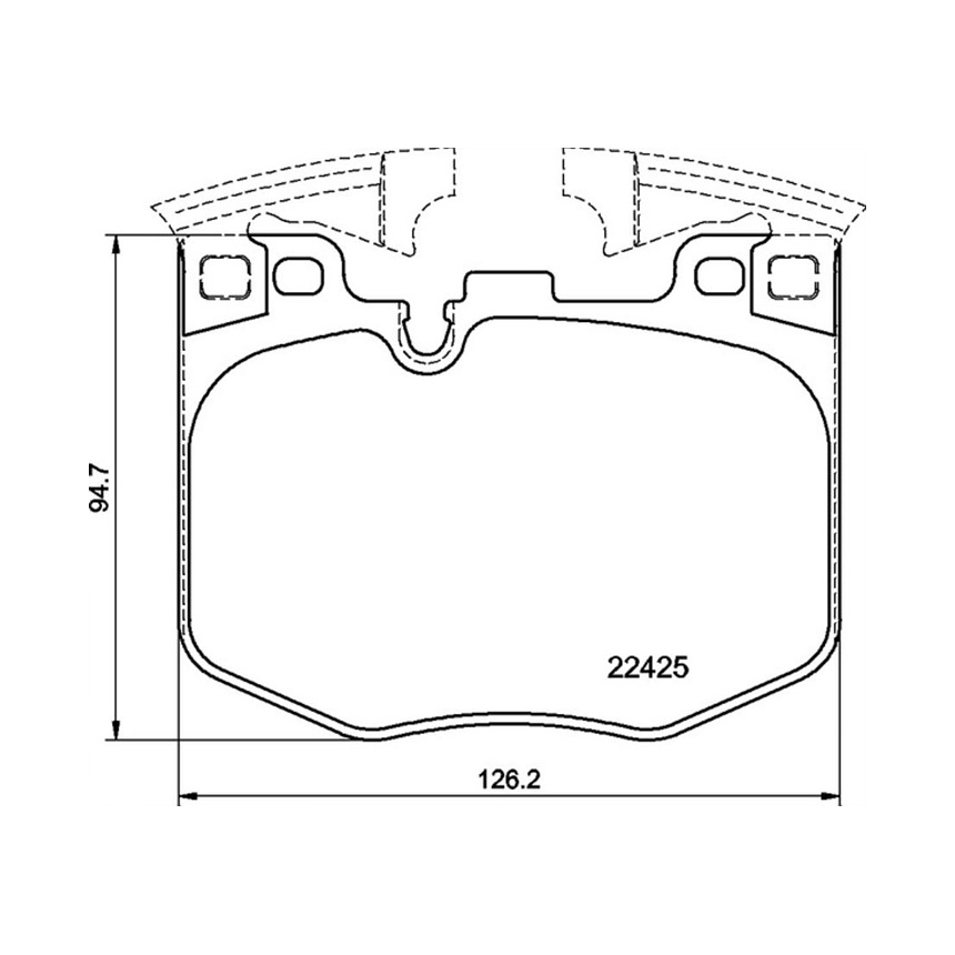 BMW 540i Hybrid G30 16-23년 PAGID 앞쪽 브레이크패드 63W6