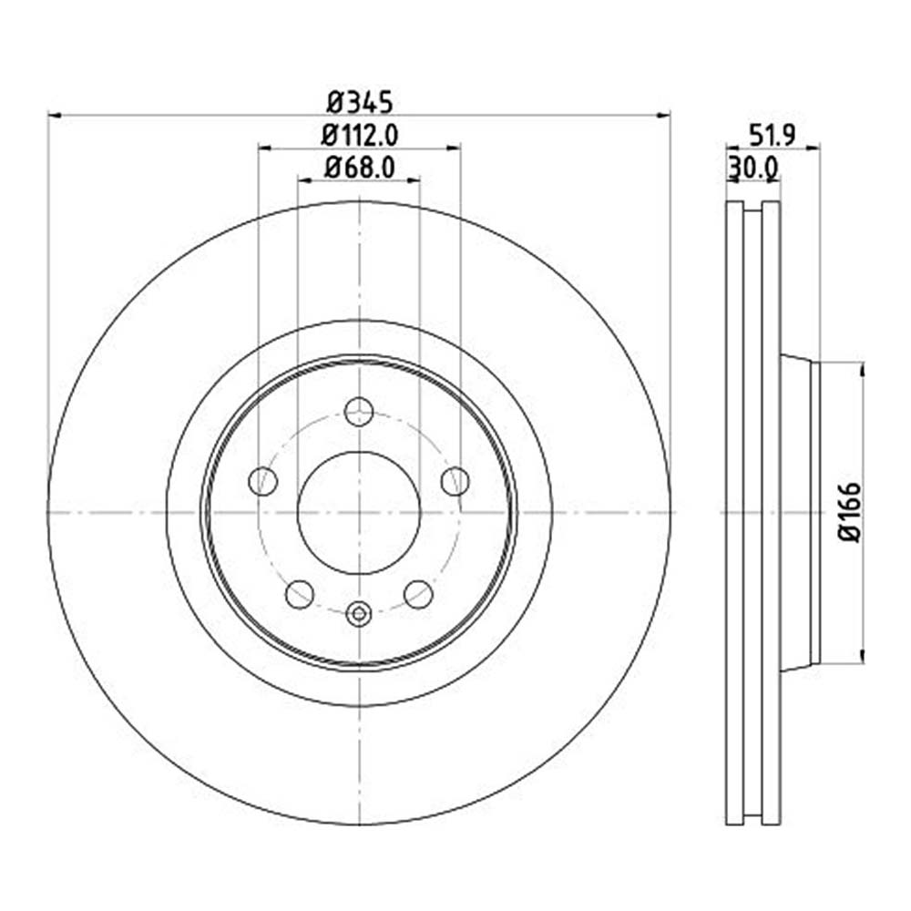 아우디 A4 2.0 TFSI 8K 07-15년 PAGID 앞세트 브레이크디스크 U70E