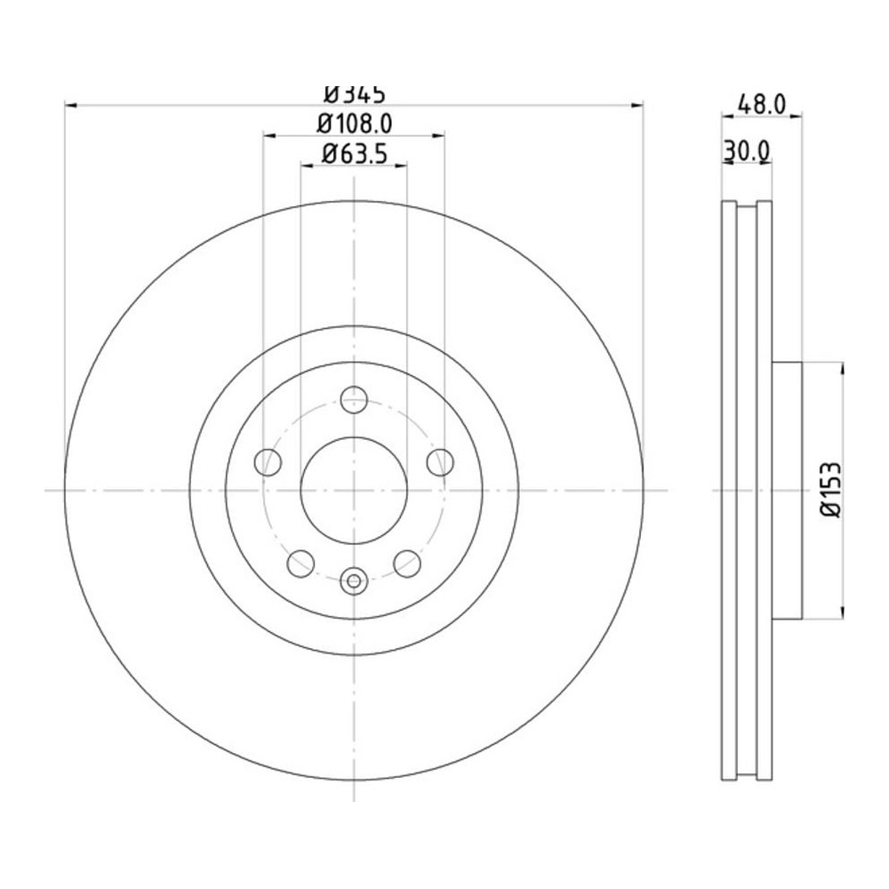 볼보 S90 T8 16-현재 PAGID 앞세트 브레이크디스크 Q17X