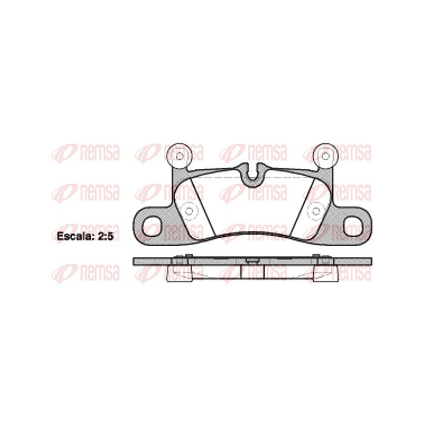 포르쉐 카이엔 3.6 92A 10-현재 REMSA 뒤쪽 브레이크패드 36D5