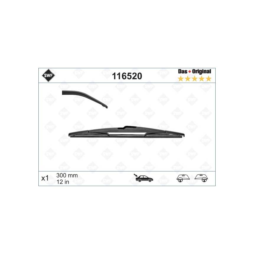 지프 랭글러 2.8 CRD JK 07-16년 SWF 후방 와이퍼 G8R0