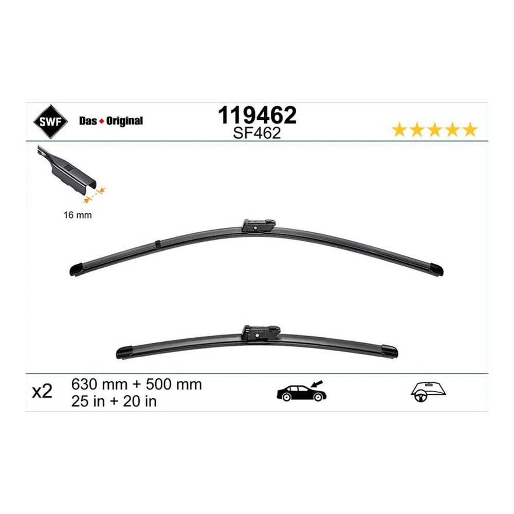 아우디 Q8 RS 4M 19-현재 SWF 와이퍼 8SLU