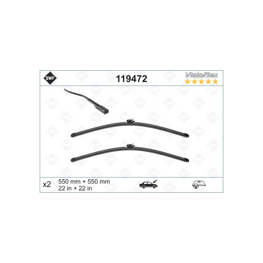 벤츠 GLC63 AMG X253 16-23년 SWF 와이퍼 2R2W