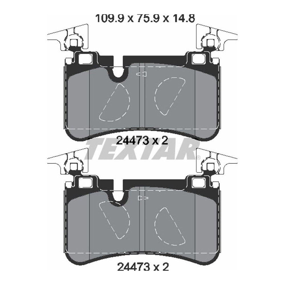 벤츠 E63 AMG W211 06-08년 TEXTAR 뒤쪽 브레이크패드 W2RJ