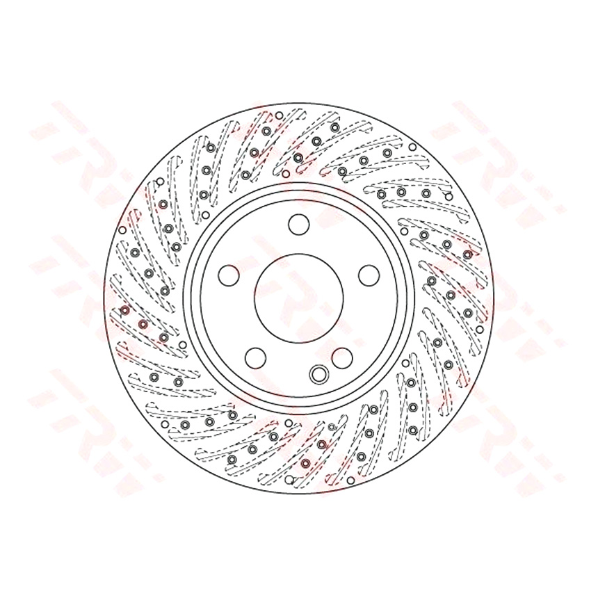벤츠 B160d W246 13-18년 TRW 앞세트 브레이크디스크 4HYR