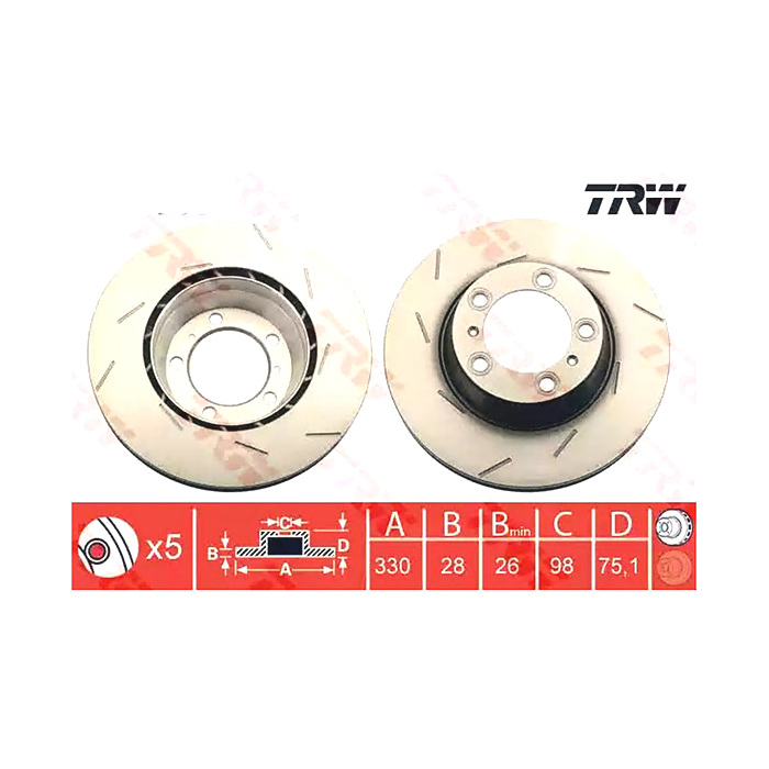 포르쉐 파나메라 4.0 S 디젤 971 16-현재 TRW 뒤좌측 브레이크디스크 26LU