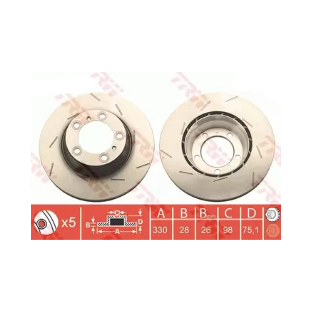 포르쉐 파나메라 4.0 S 디젤 971 16-현재 TRW 뒤우측 브레이크디스크 OI1R