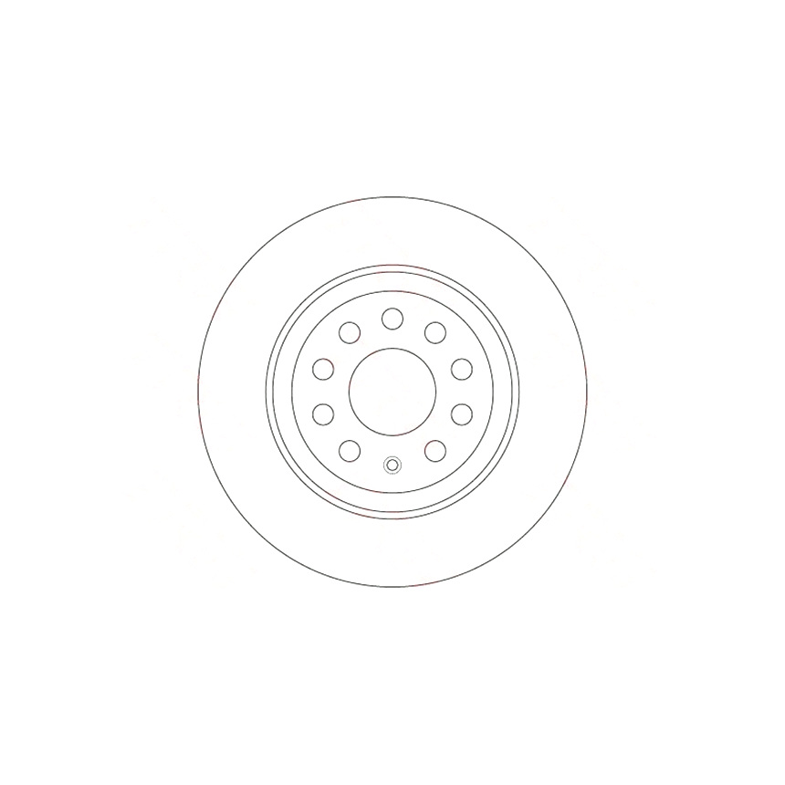 폭스바겐 골프 1.4 GTE Hybrid 5G1 12-현재 TRW 뒤세트 브레이크디스크 22IY