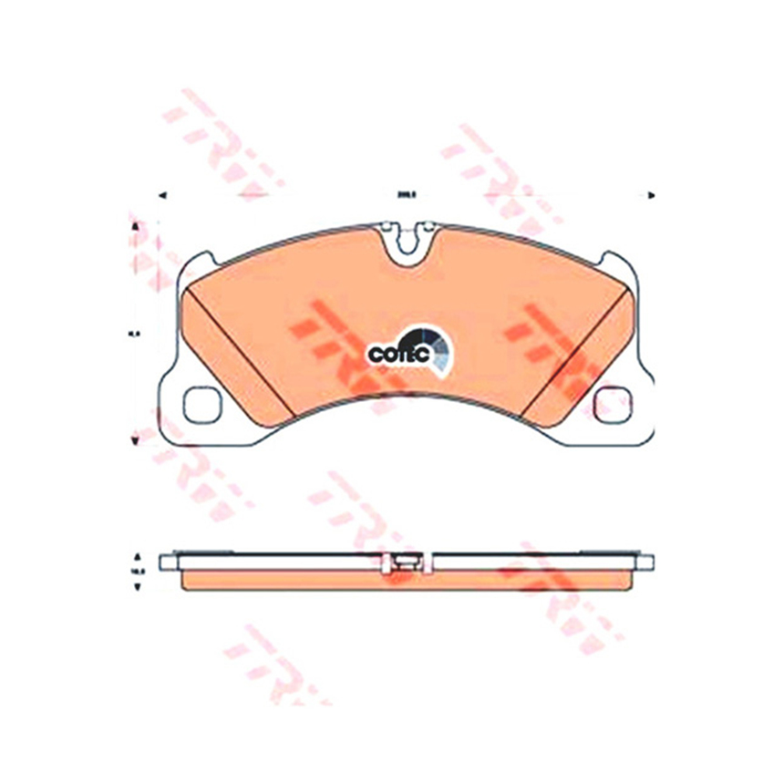 포르쉐 카이엔 3.6 9PA 02-10년 TRW 앞쪽 브레이크패드 8BR2