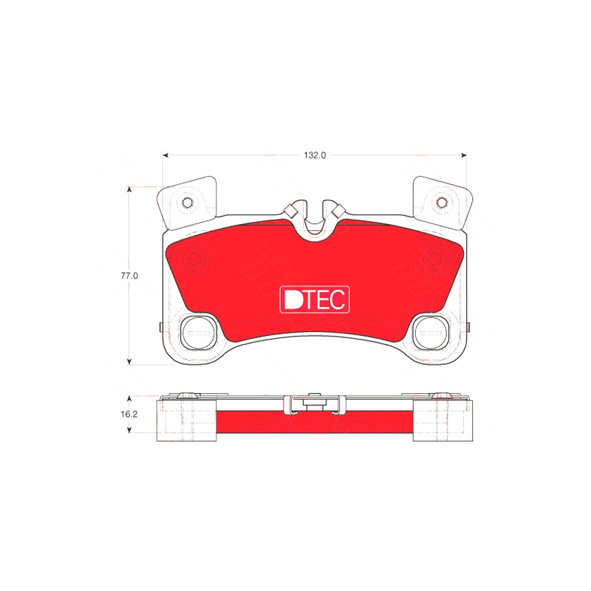 포르쉐 카이엔 3.6 9PA 02-10년 TRW 뒤쪽 세라믹 브레이크패드 7WHC