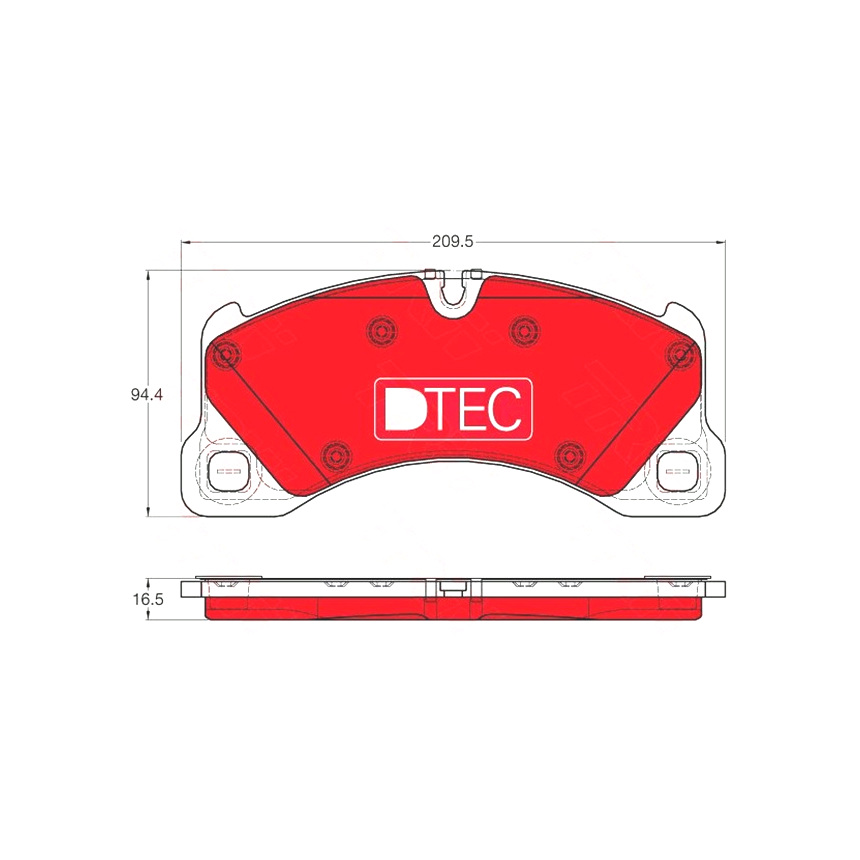 포르쉐 카이엔 3.6 9PA 02-10년 TRW 앞쪽 세라믹 브레이크패드 C167