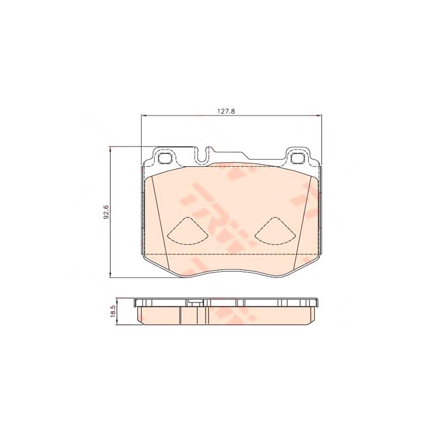 벤츠 E220d C238 16-현재 TRW 앞쪽 브레이크패드 XA5U