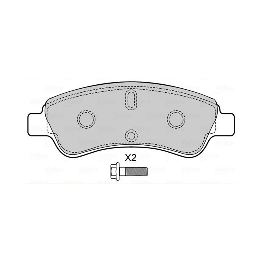 푸조 206 2.0 RC 98-09년 VALEO 앞쪽 브레이크패드 82A4