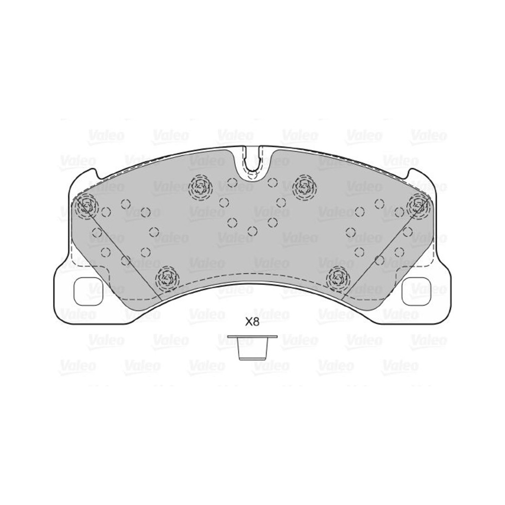 포르쉐 카이엔 3.6 9PA 02-10년 VALEO 앞쪽 브레이크패드 TG87