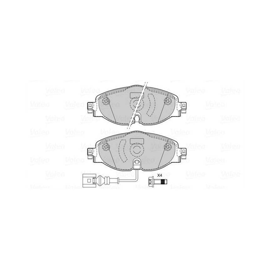폭스바겐 골프 1.2 TSI 5G1 12-현재 VALEO 앞쪽 브레이크패드 05V1