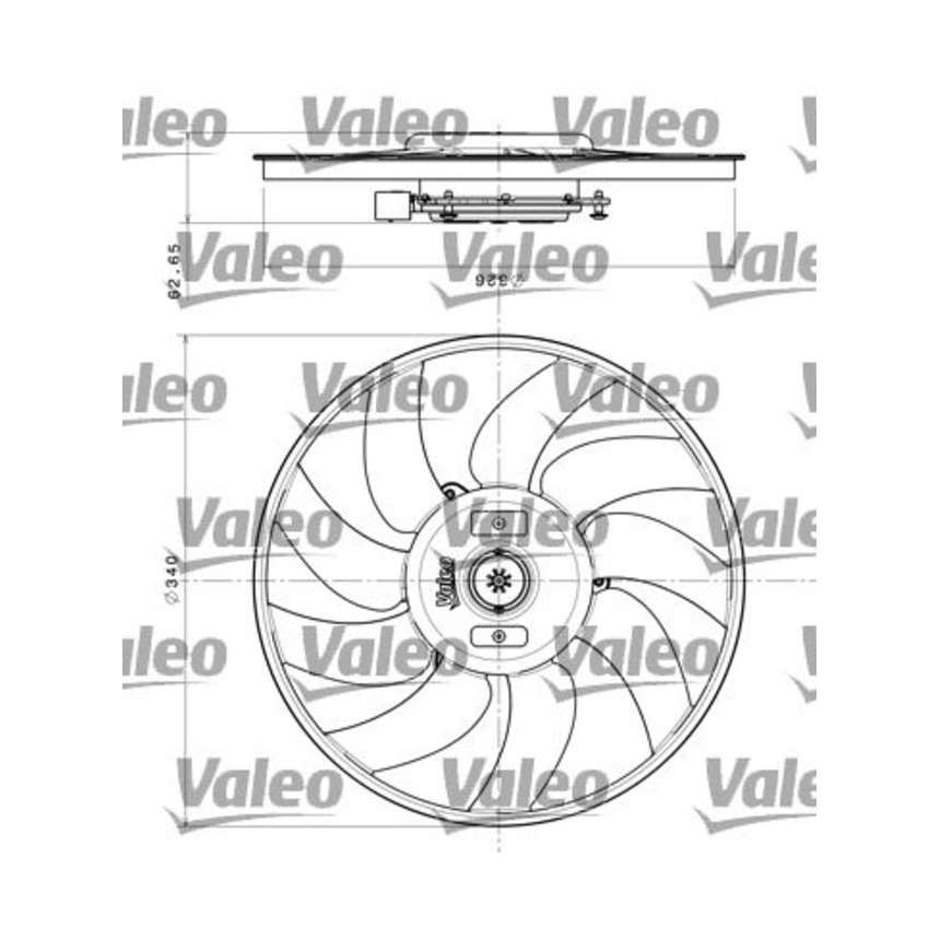 아우디 A7 2.0 TFSI 4G 10-18년 VALEO 라디에이터팬 0YKM