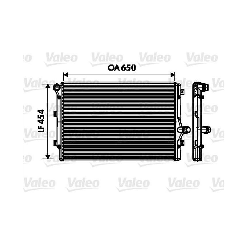 아우디 TT 1.8 TFSI 8J 06-14년 VALEO 라디에이터 35YA