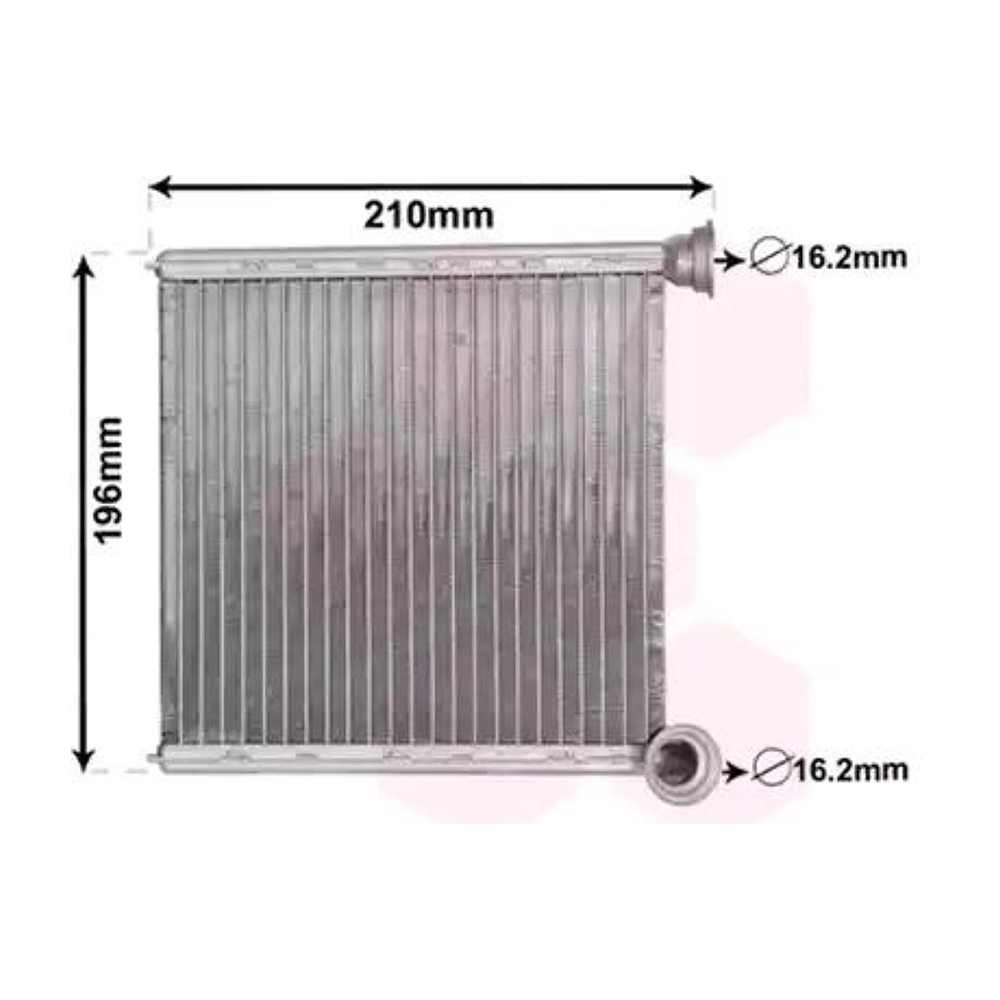 폭스바겐 골프 1.2 TSI 5G1 12-현재 VANWEZEL 히터코어 0HVS