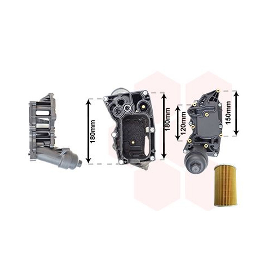 BMW X1 25d E84 09-15년 VANWEZEL 오일필터 하우징 JINP