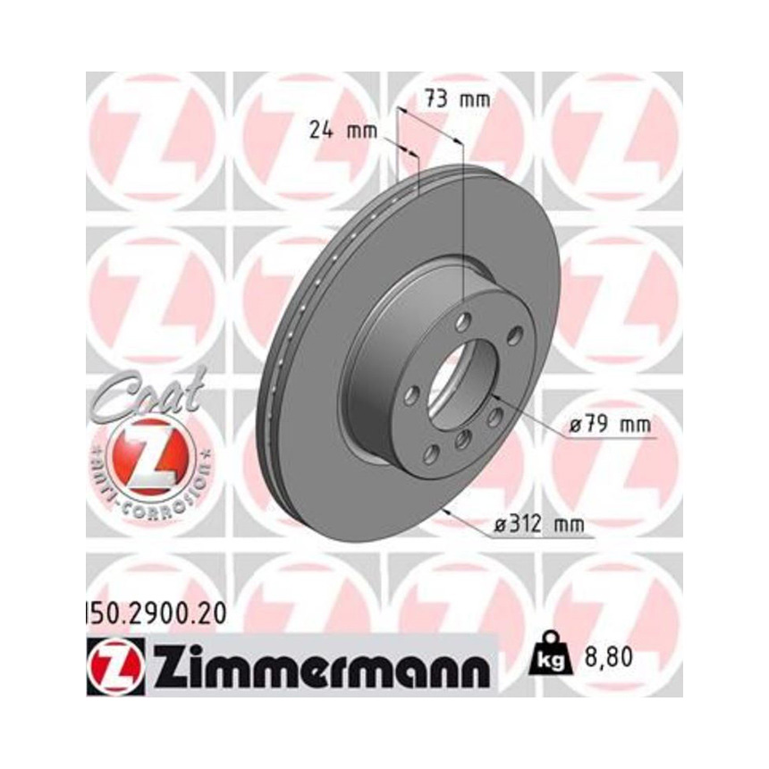 BMW 320i F30 12-18년 ZIMMERMANN 앞세트 브레이크디스크 D2Q2