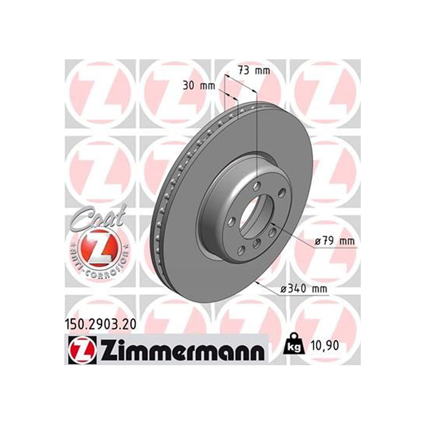 BMW 335i F30 11-15년 ZIMMERMANN 앞세트 브레이크디스크 518K