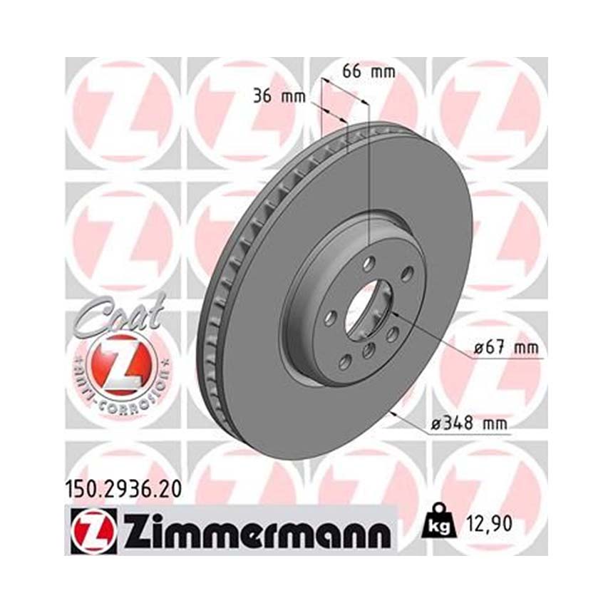 BMW 540i Hybrid G30 16-23년 ZIMMERMANN 앞세트 브레이크디스크 FLVN