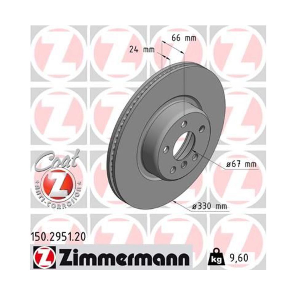 BMW X3 20d G01 21-현재 ZIMMERMANN 앞세트 브레이크디스크 X14L