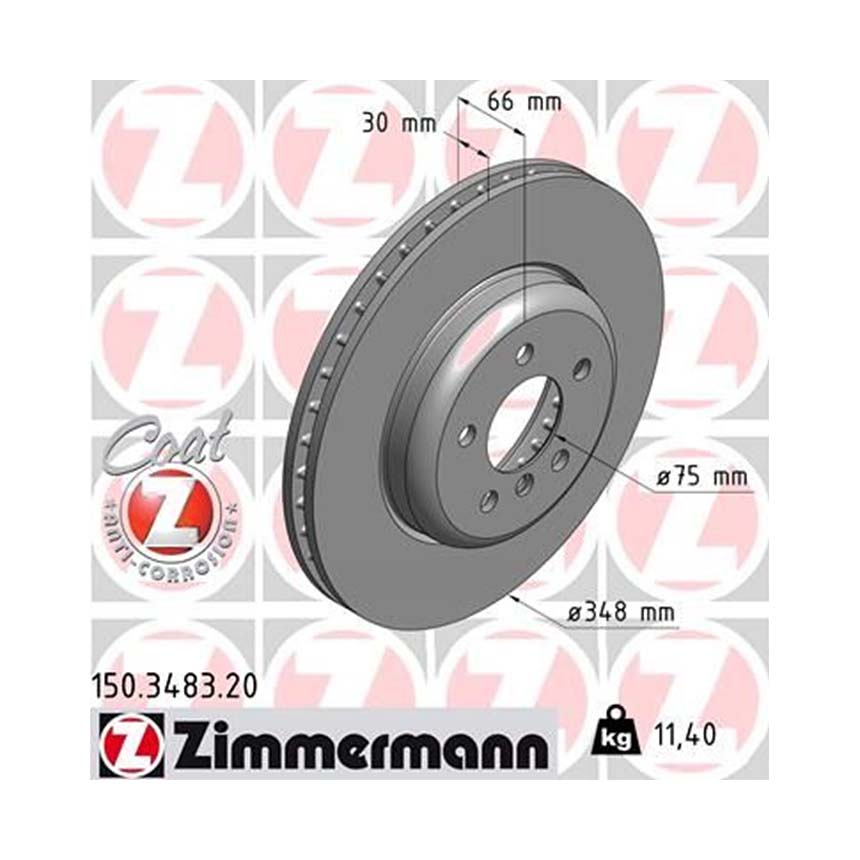 BMW 530d F10 11-16년 ZIMMERMANN 앞세트 브레이크디스크 CQCC