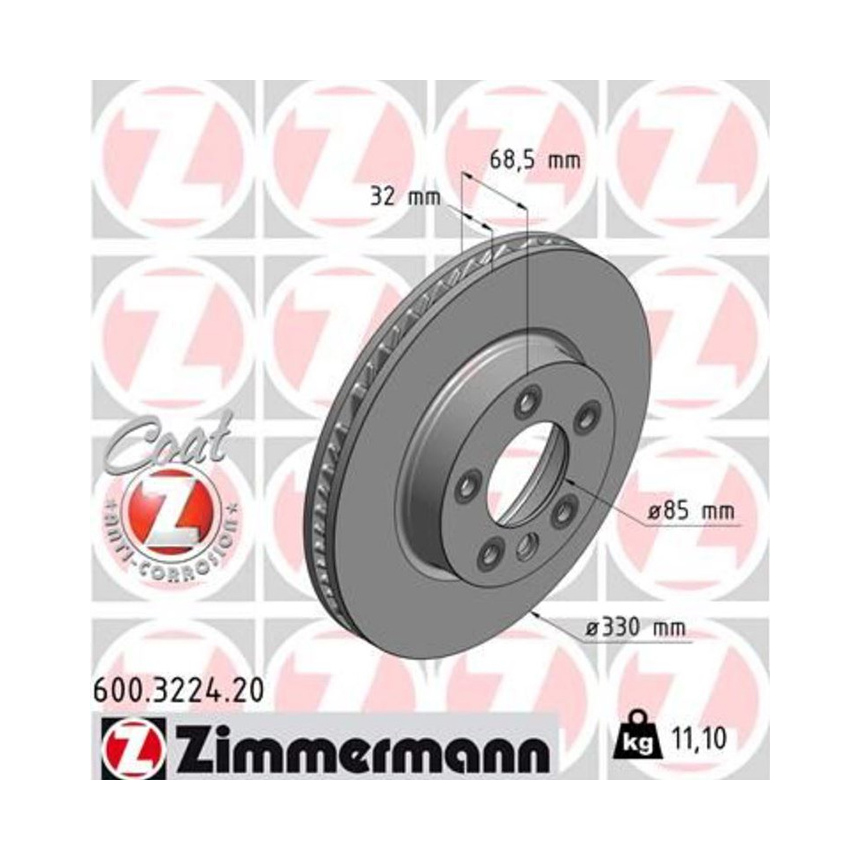 포르쉐 카이엔 3.6 9PA 02-10년 ZIMMERMANN 앞세트 브레이크디스크 K14U